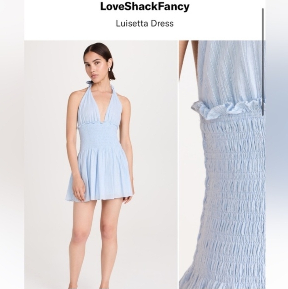 LoveShackFancy Luisetta Dress Moonstone